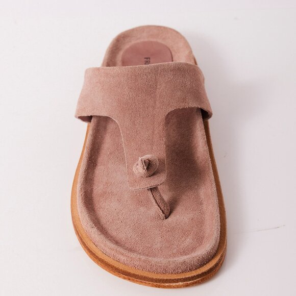 FREE PEOPLE Mika Footbed Sandals / Orchid Ice Suede - Picture 8 of 12